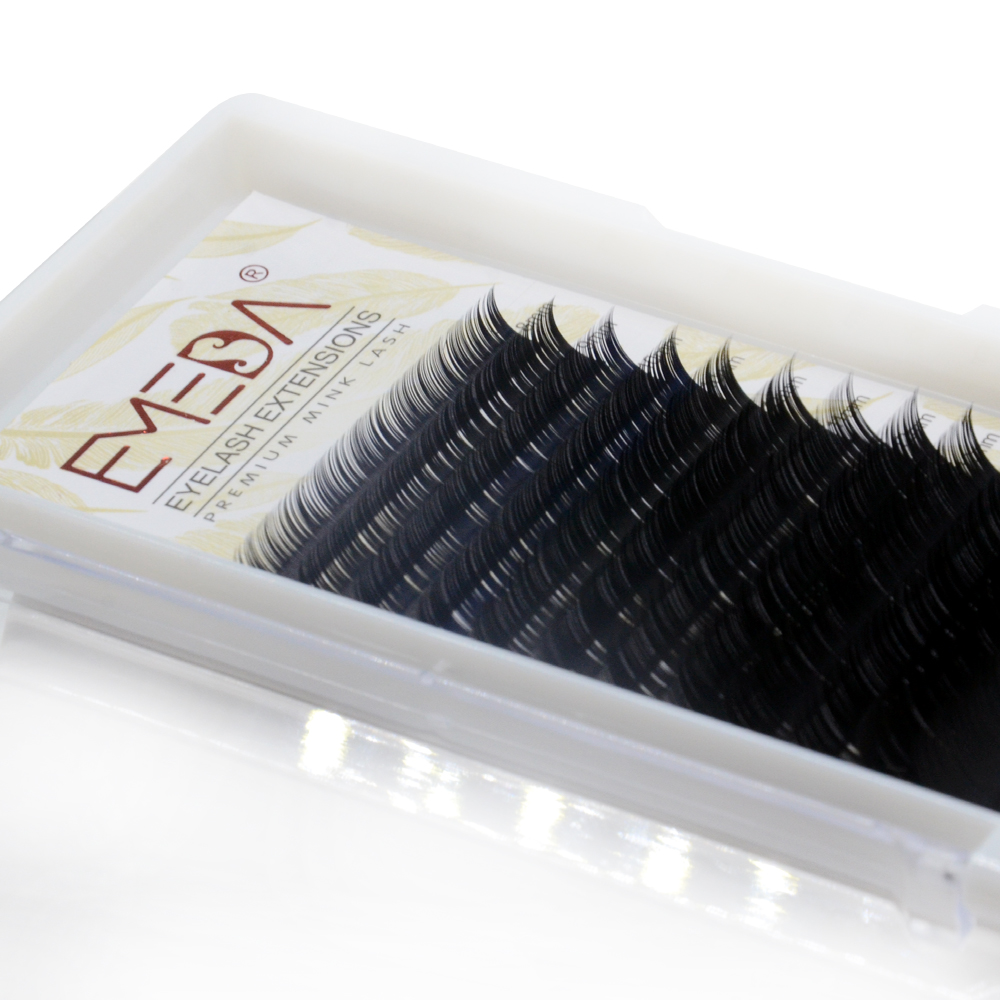 Wholesale Price Silk/Korea PBT Fiber Russian Volume Eyelash Extensions with Private Label/Package UK USA Canada YY77